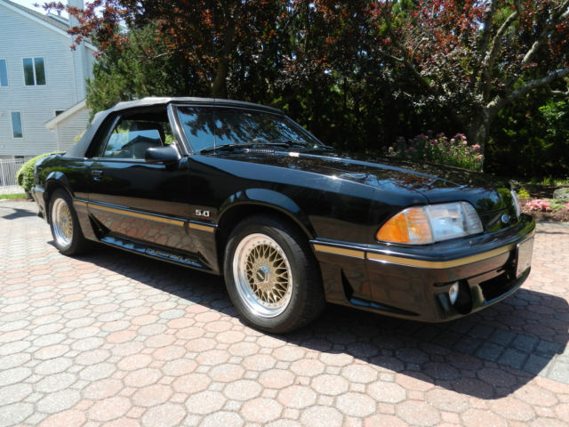 1988 Burgundy Ford Mustang Convertible