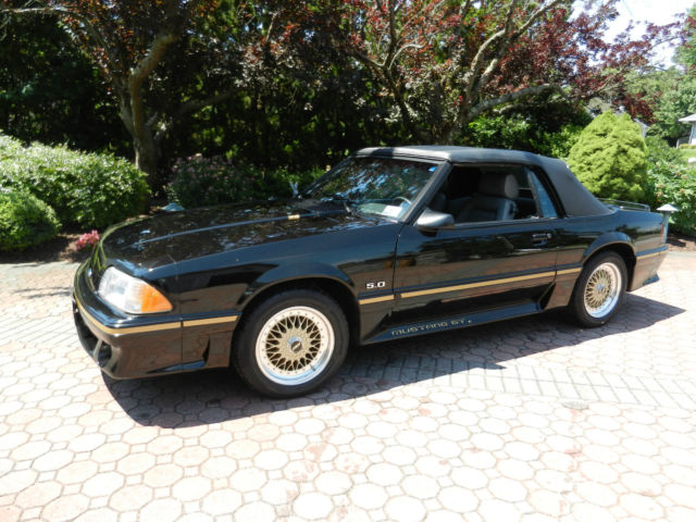 1988 Burgundy Ford Mustang Convertible