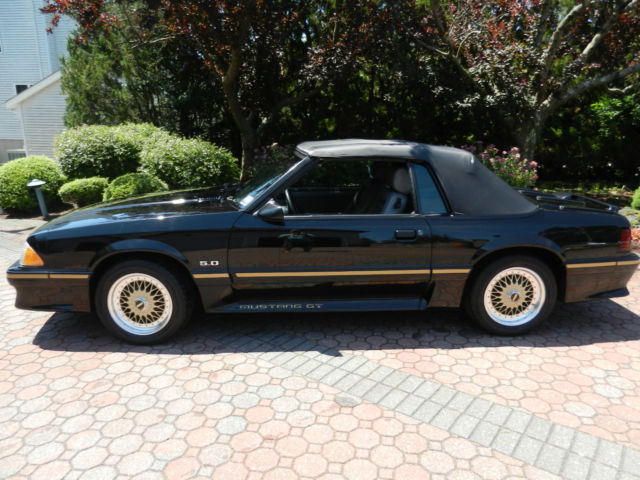 1988 Burgundy Ford Mustang Convertible