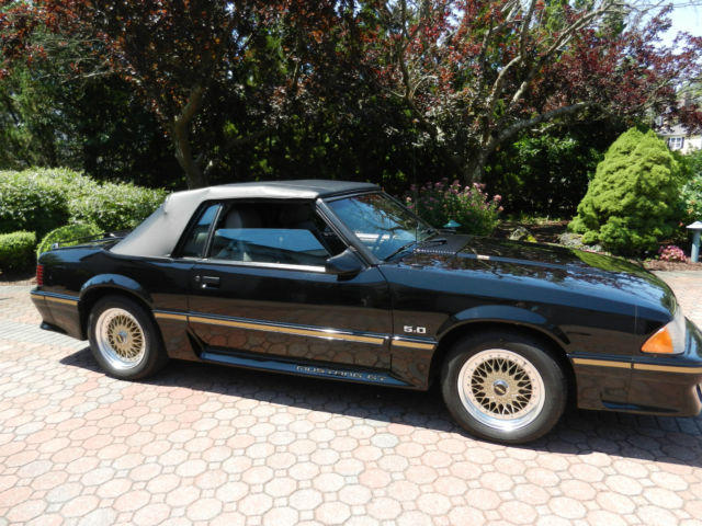 1988 Burgundy Ford Mustang Convertible