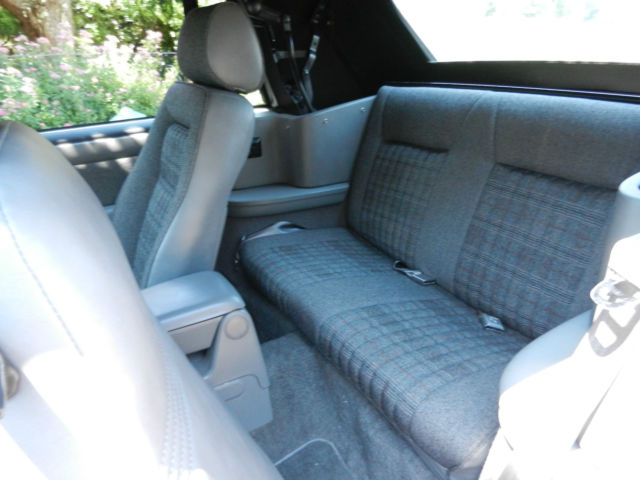 1988 Burgundy Ford Mustang Convertible