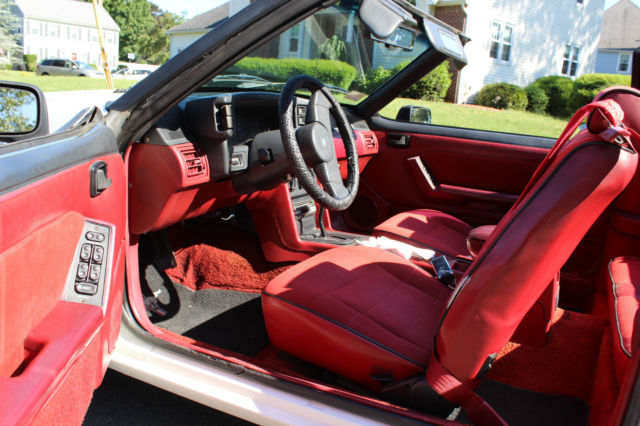 1988 White Ford Mustang Convertible
