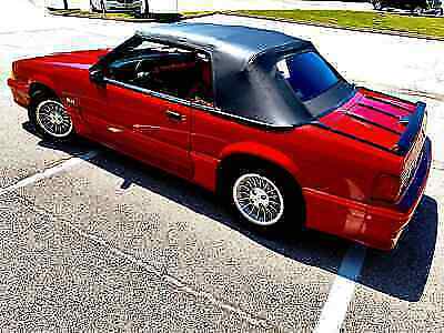 1988 Red Ford Mustang Convertible