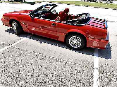 1988 Red Ford Mustang Convertible