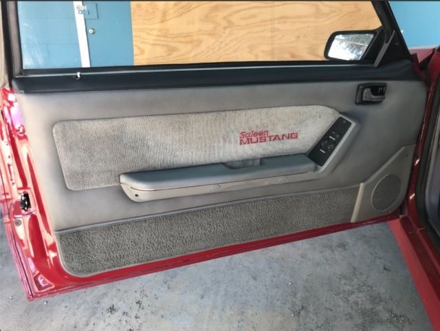 1988 Red Ford Mustang Hatchback