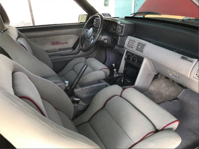 1988 Red Ford Mustang Hatchback