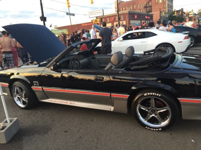 1988 Black Ford Mustang Convertible