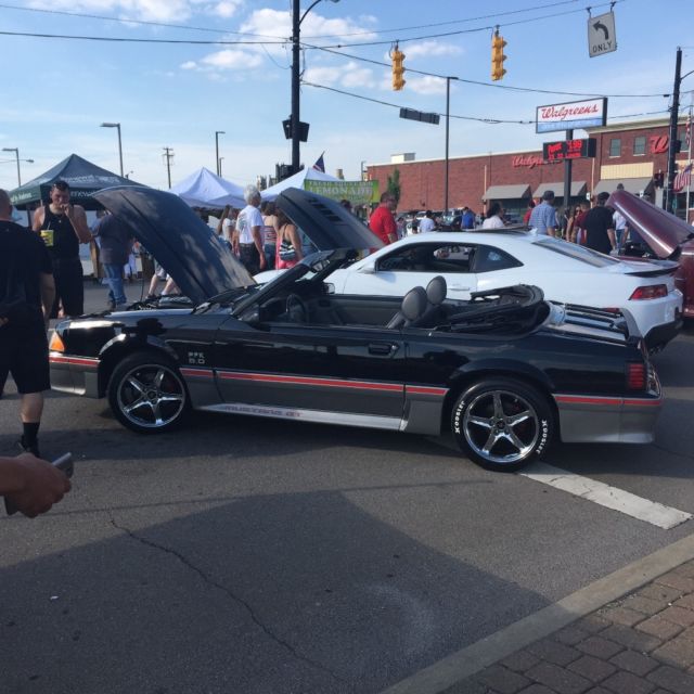 1988 Black Ford Mustang Convertible