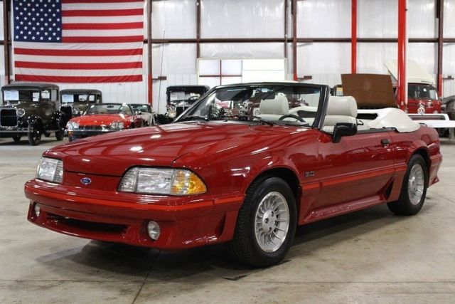 1988 Red Ford Mustang Coupe