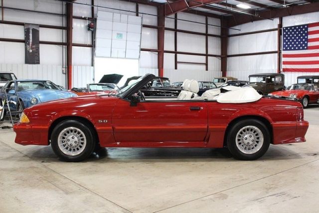 1988 Red Ford Mustang Coupe