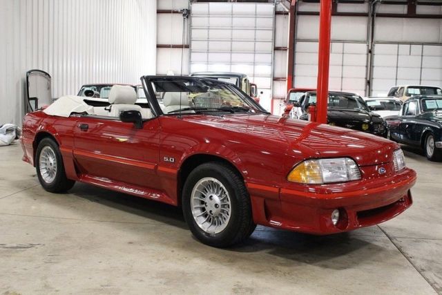 1988 Red Ford Mustang Coupe