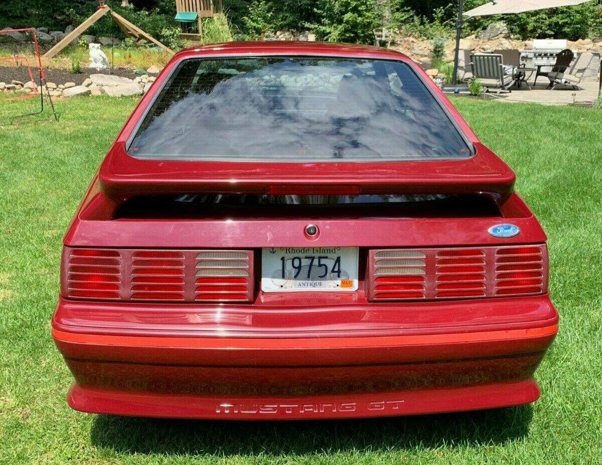 1988 Red Ford Mustang Hatchback