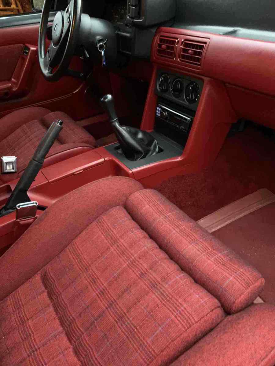 1988 Red Ford Mustang Hatchback