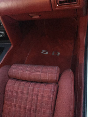 1988 White Ford Mustang Hatchback