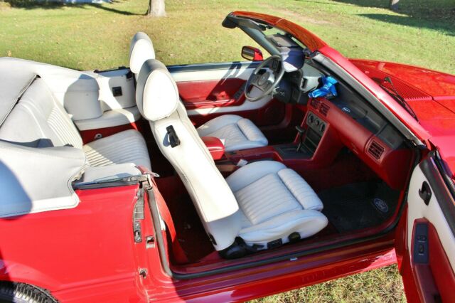 1988 Red Ford Mustang Convertible