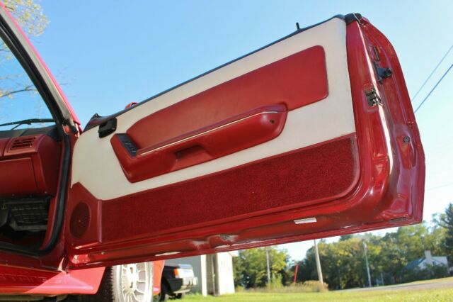 1988 Red Ford Mustang Convertible