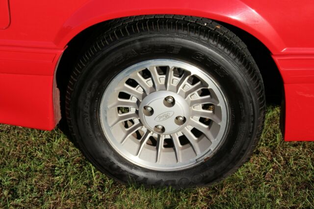 1988 Red Ford Mustang Convertible