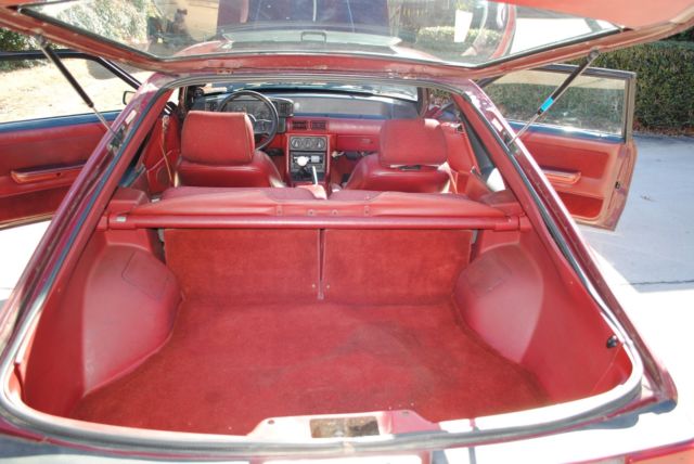 1988 Burgundy Ford Mustang