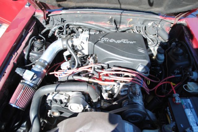 1988 Burgundy Ford Mustang