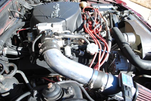 1988 Burgundy Ford Mustang