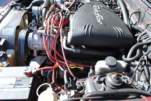 1988 Burgundy Ford Mustang