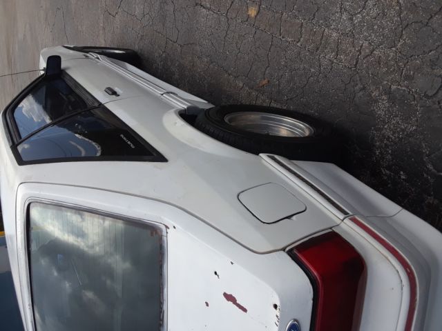 1988 White Ford Mustang Hatchback