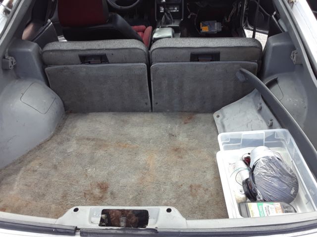 1988 White Ford Mustang Hatchback