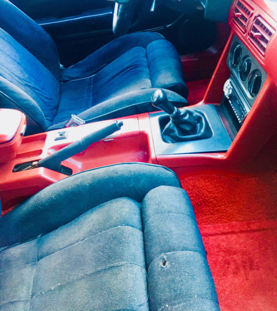 1988 Red Ford Mustang Convertible