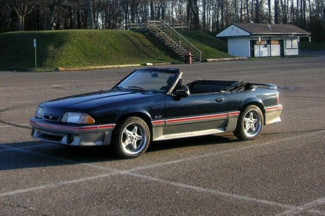 1988 Blue Ford Mustang Convertible