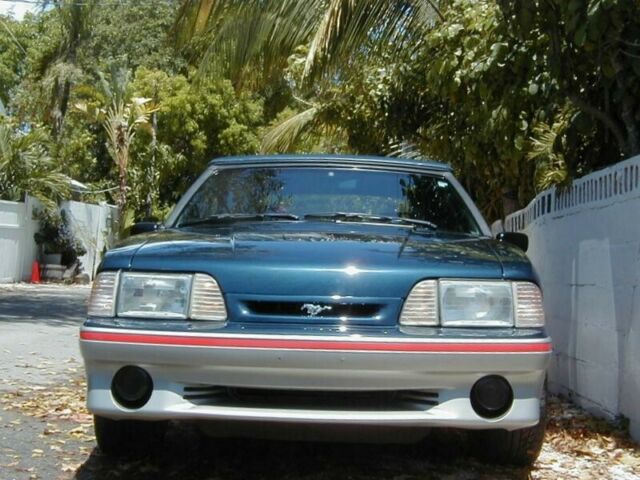 1988 Blue Ford Mustang Convertible