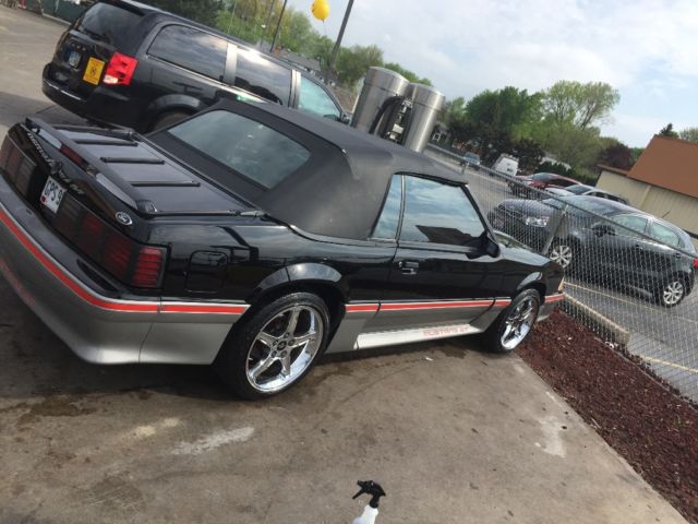 1988 Black Ford Mustang Convertible