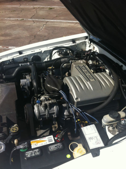 1988 White Ford Mustang Convertible