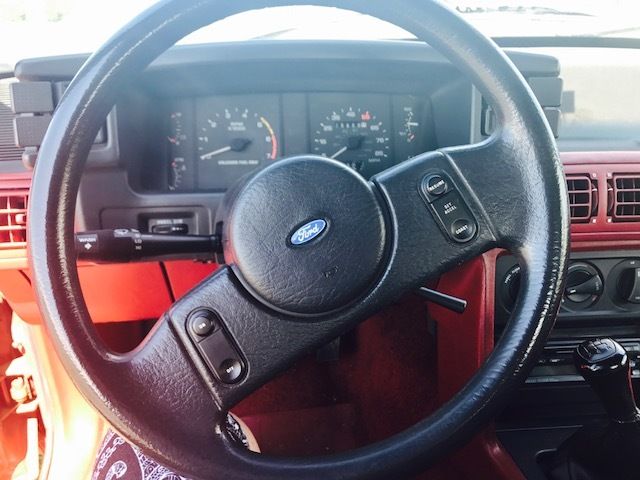 1988 Red Ford Mustang Convertible