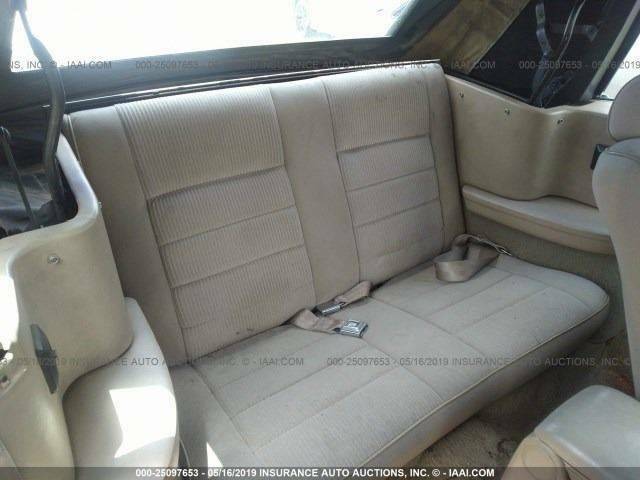 1988 White Ford Mustang Convertible