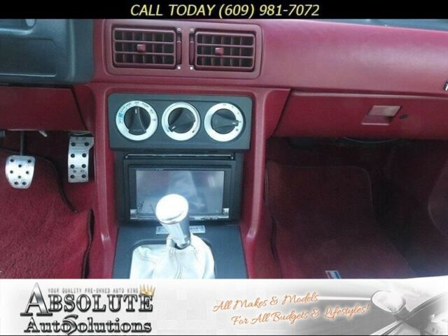 1988 White Ford Mustang Convertible