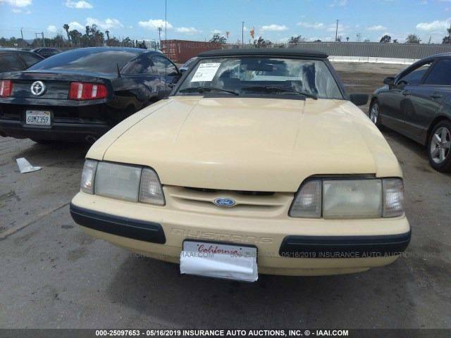 1988 White Ford Mustang Convertible