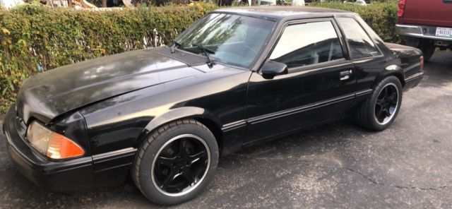 1988 Black Ford Mustang Coupe