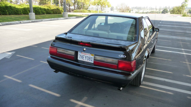 1988 Black Ford Mustang Hatchback