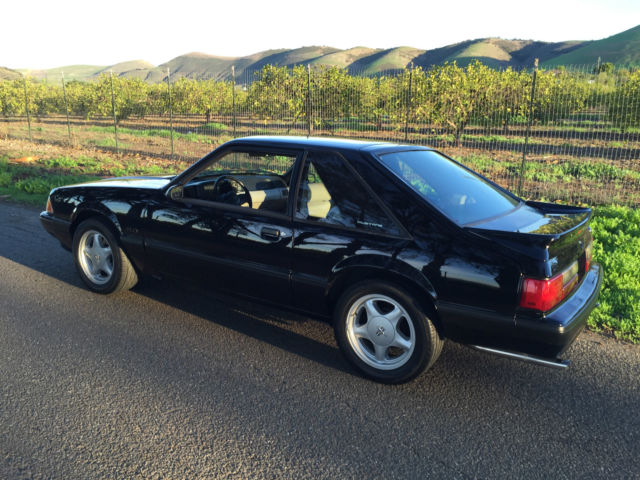 1988 Black Ford Mustang Hatchback
