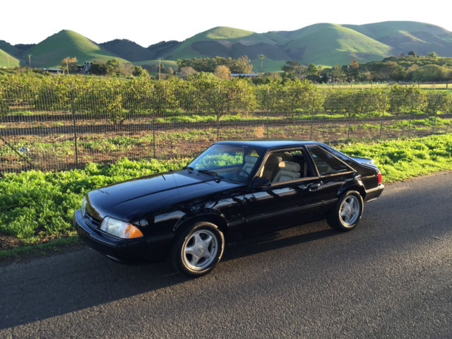 1988 Black Ford Mustang Hatchback