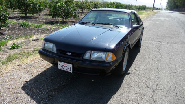 1988 Black Ford Mustang Hatchback