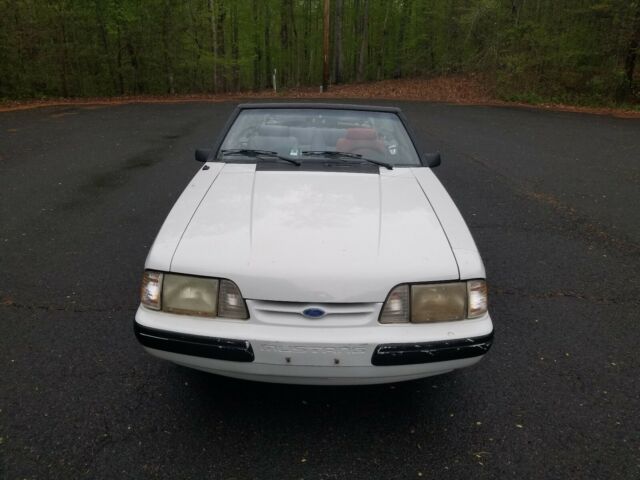 1988 Red Ford Mustang Convertible