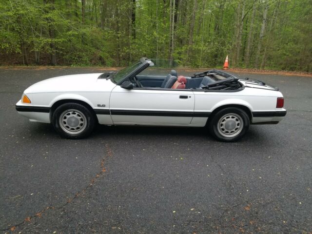 1988 Red Ford Mustang Convertible