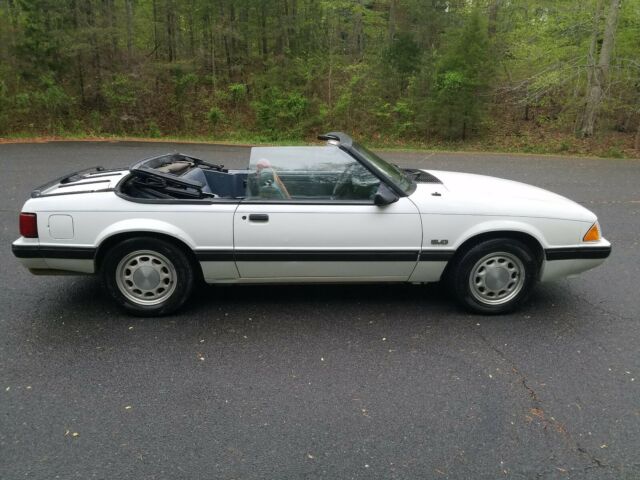 1988 Red Ford Mustang Convertible