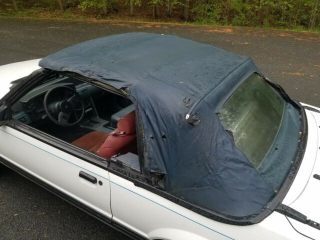 1988 Red Ford Mustang Convertible