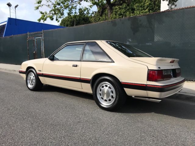 1988 Sand Beige Ford Mustang Hatchback
