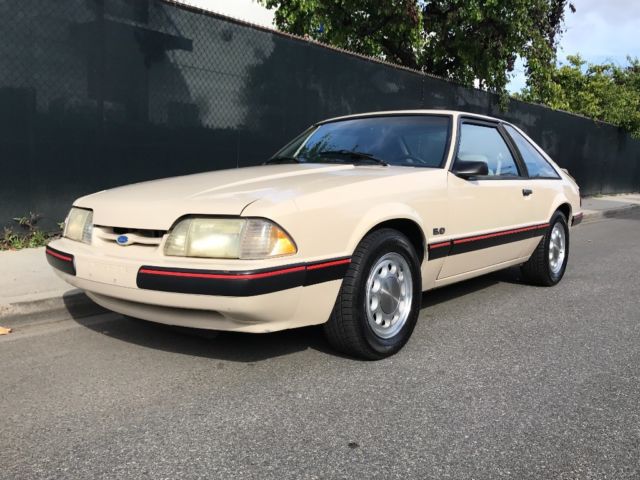 1988 Sand Beige Ford Mustang Hatchback