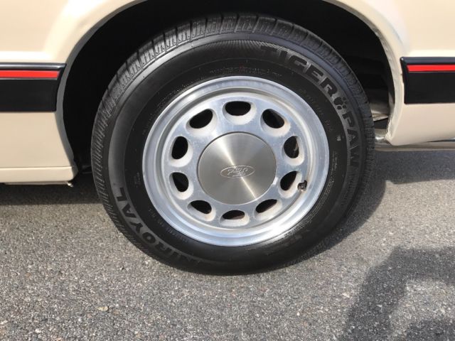 1988 Sand Beige Ford Mustang Hatchback