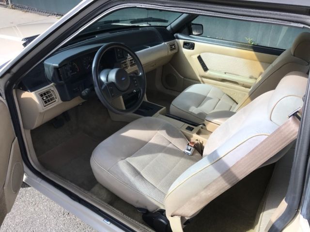 1988 Sand Beige Ford Mustang Hatchback