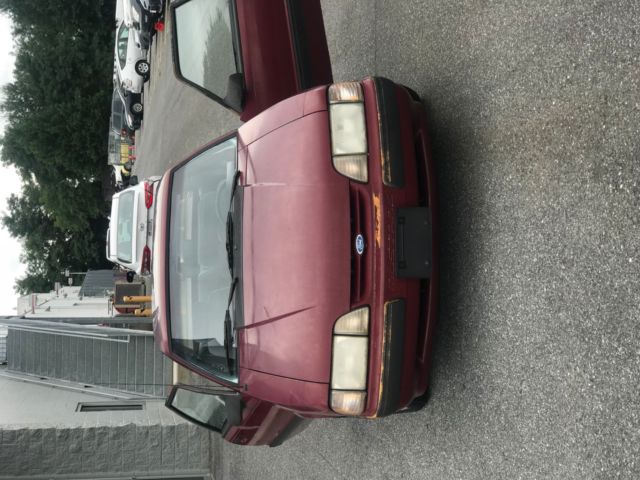 1988 Red Ford Mustang Hatchback